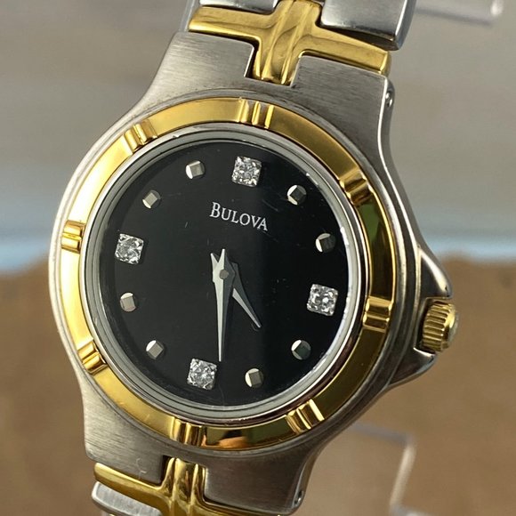 Bulova Gold and Silver Tone Watch Crystal Markers